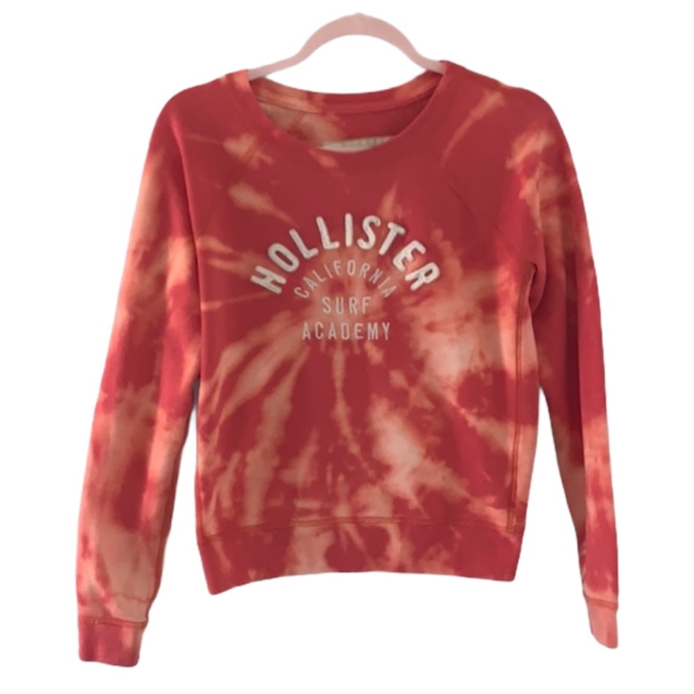 TIE DYE Embroidered Surf Logo Crew Neck Pullover!